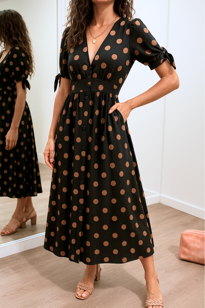 Kelly – Vestido Elegante de Poá