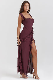 Chloe - Vestido Longo com Babados