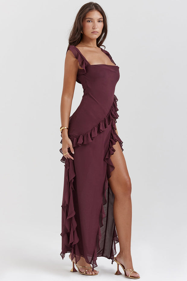 Chloe - Vestido Longo com Babados