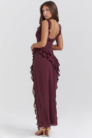 Chloe - Vestido Longo com Babados