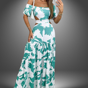 Stella | Vestido Longo Ajustado Artesanal