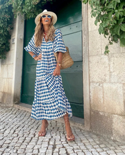 Elin | Vestido Maxi Boho de Algodão