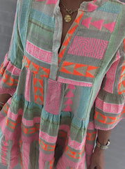 Julie – Vestido elegante e colorido
