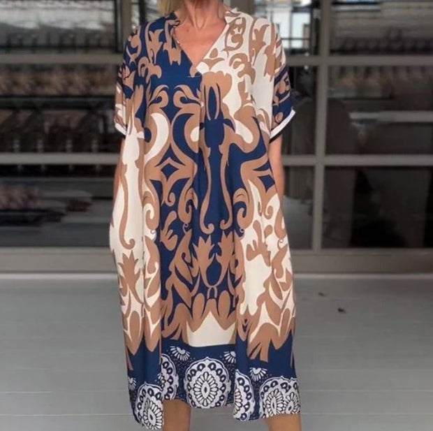 Odette - Vestido Estiloso com Decote em V