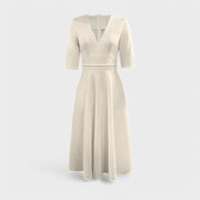 Helena - Vestido elegante com decote em V