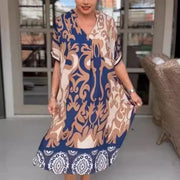 Odette - Vestido Estiloso com Decote em V