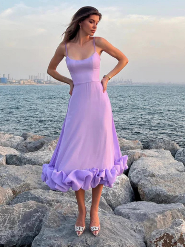 VESTIDO COM VOLANTES VIVIENNE