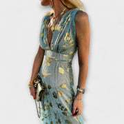 Tatiana - Vestido Fluído com Decote em V