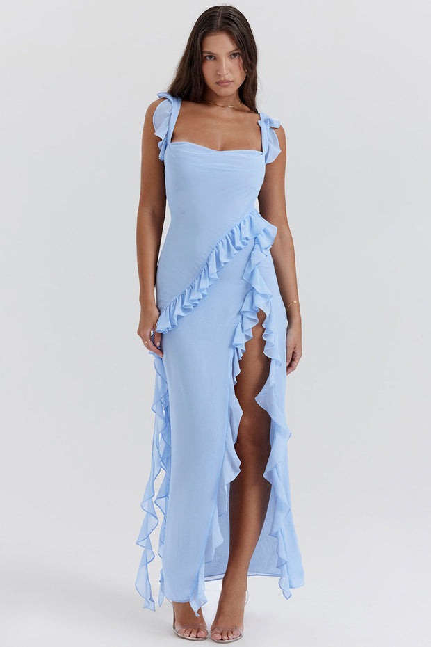Chloe - Vestido Longo com Babados