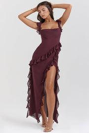 Chloe - Vestido Longo com Babados