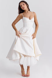 Cynthia - Vestido Midi Elegante de Tule