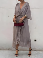 Aimee – Vestido Elegante com Decote em V