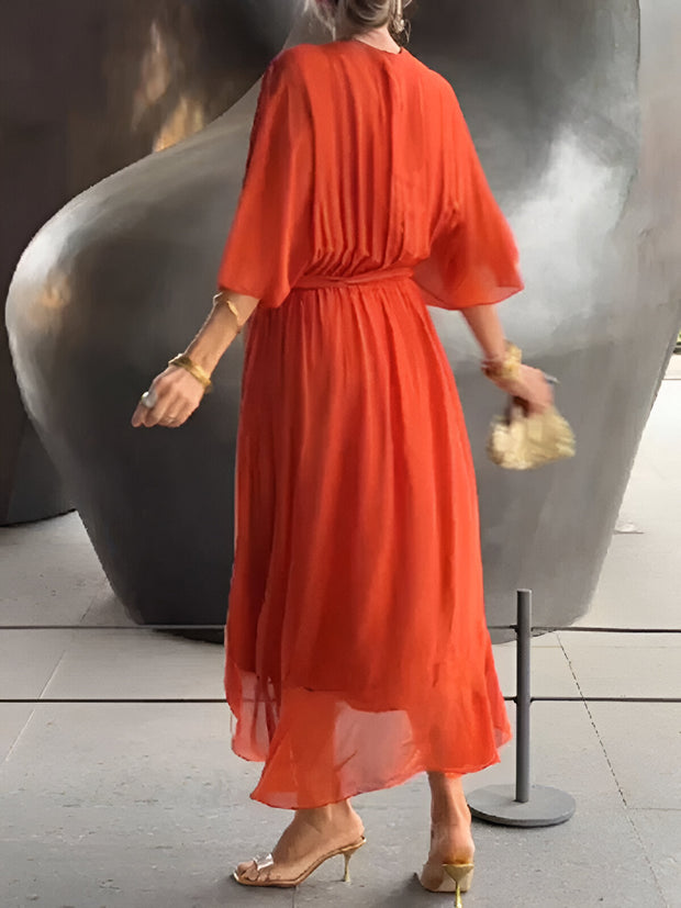 Aimee – Vestido Elegante com Decote em V