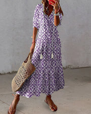 Tonee – Vestido Boho com Cobertura na Zona da Barriga